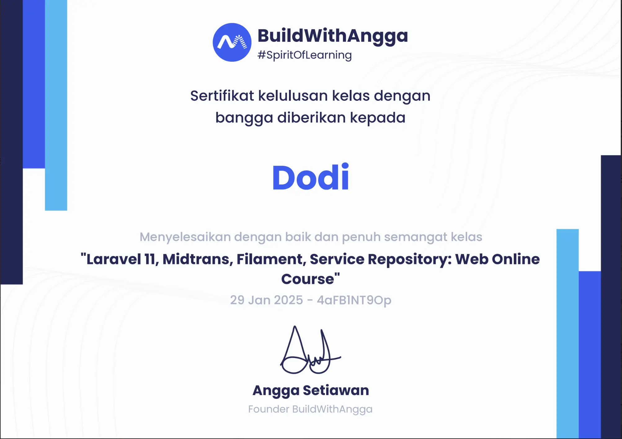 Web Online Course - BWA 2025