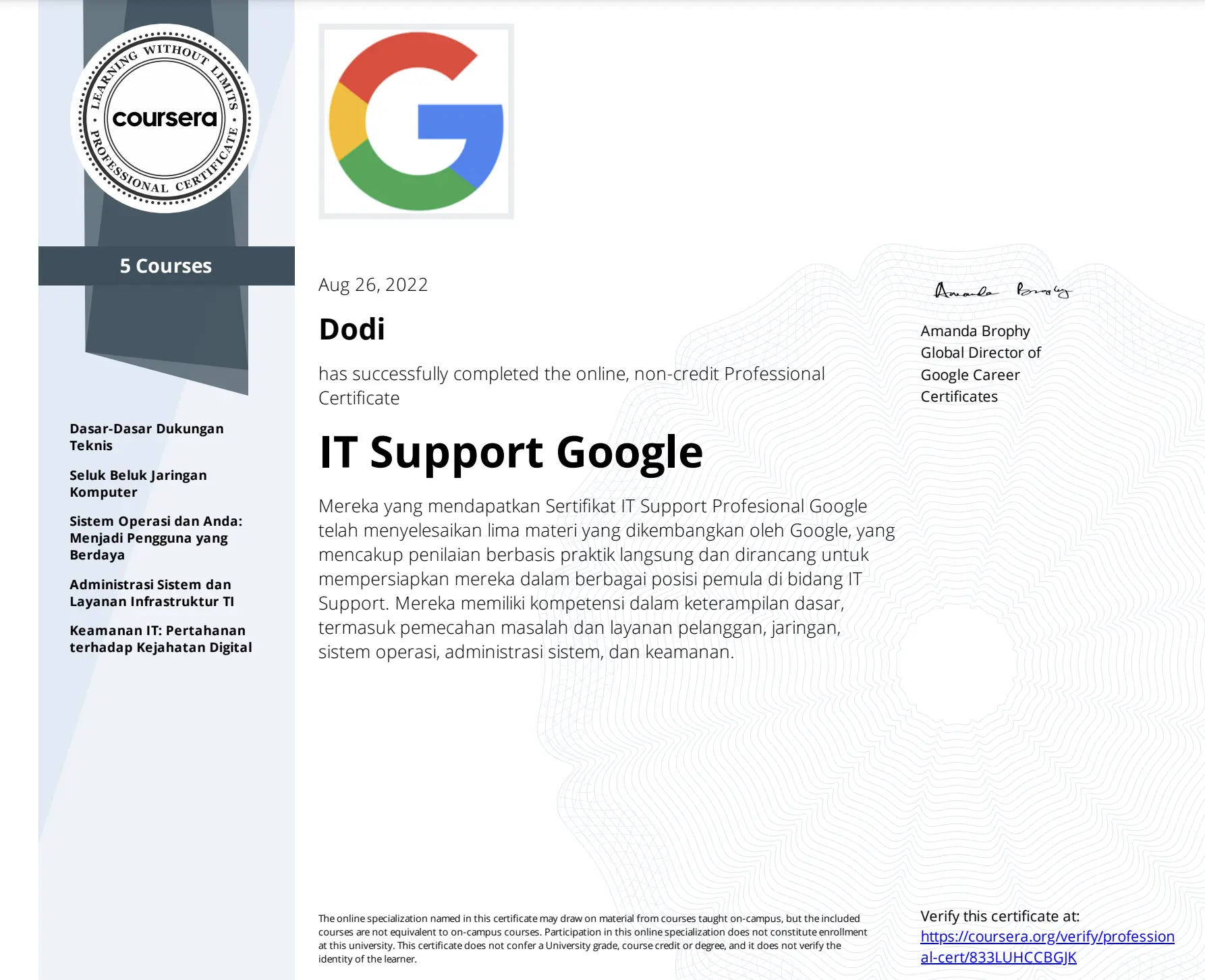 IT support Google