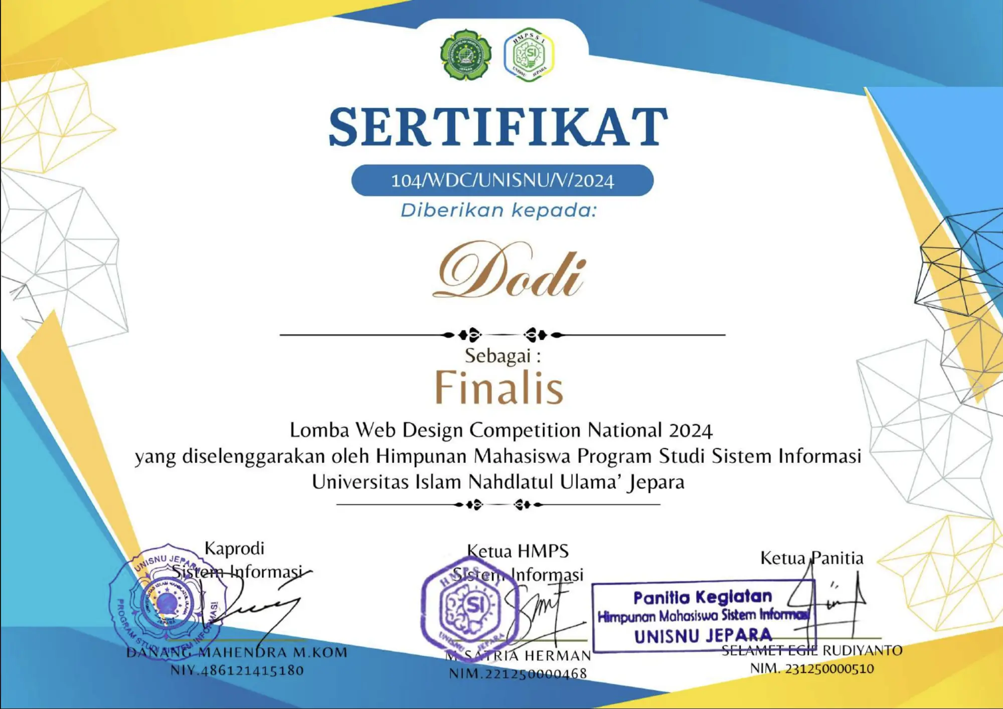 Finalist - Web Design Competition