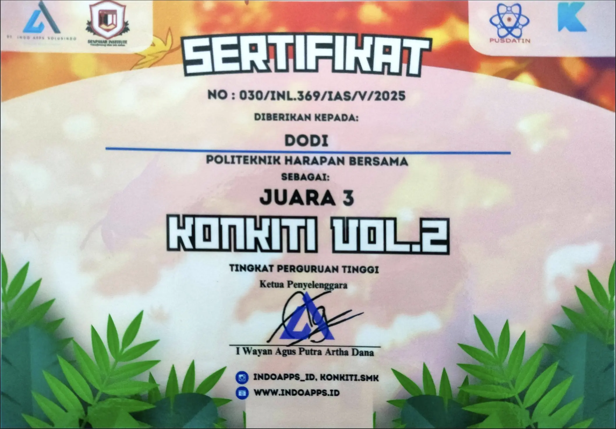 3rd Winner - Web Development Competition