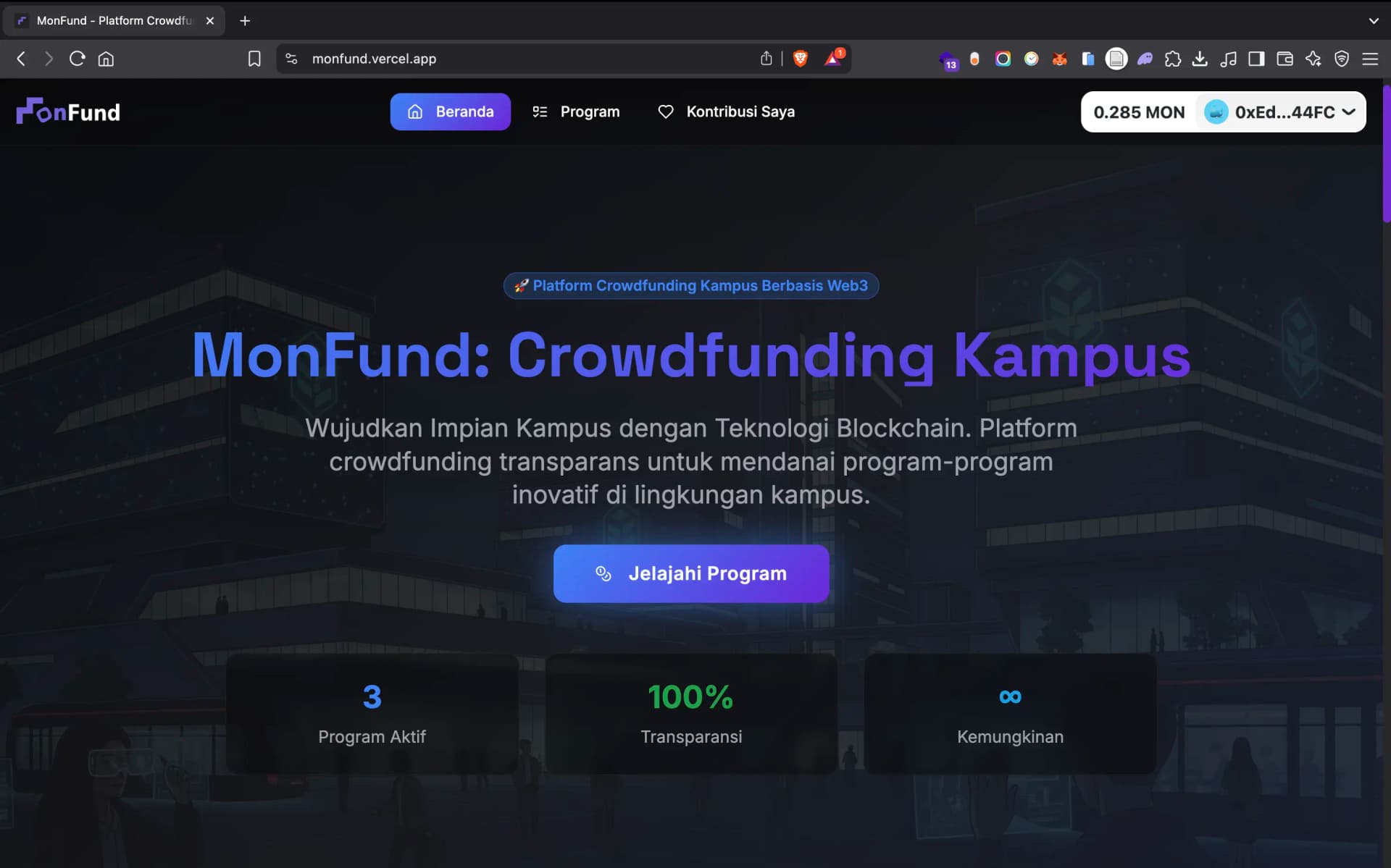 project MonFund Web3